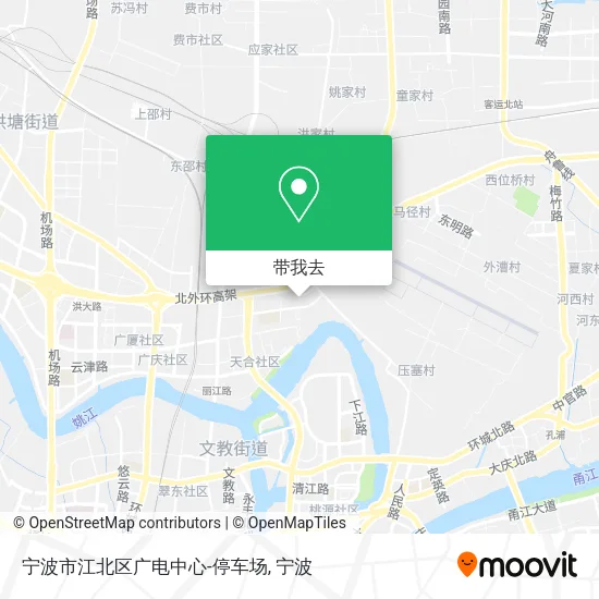宁波市江北区广电中心-停车场地图