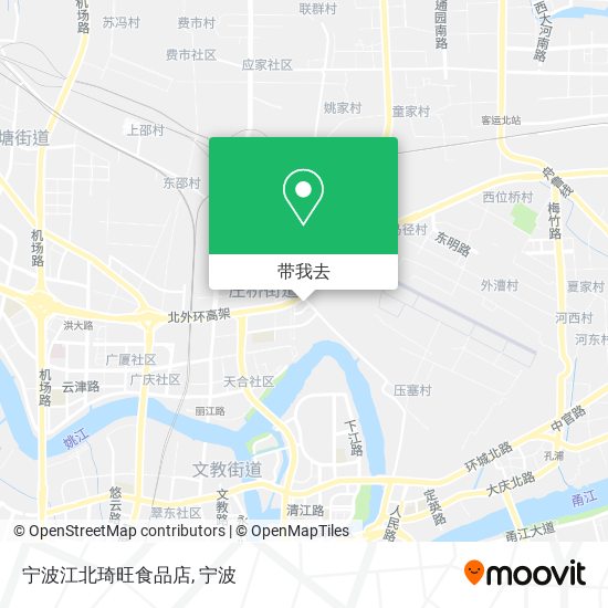 宁波江北琦旺食品店地图