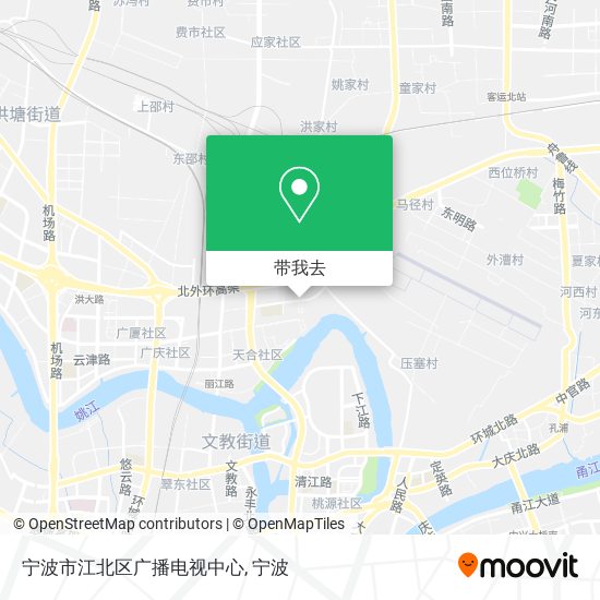 宁波市江北区广播电视中心地图