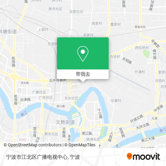 宁波市江北区广播电视中心地图