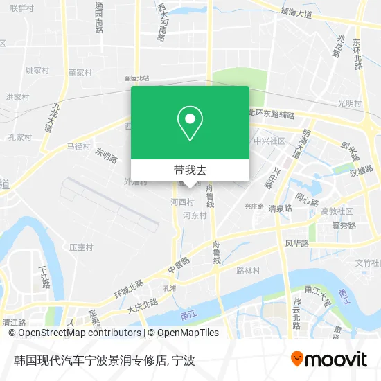 韩国现代汽车宁波景润专修店地图