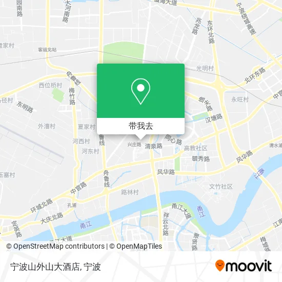 宁波山外山大酒店地图