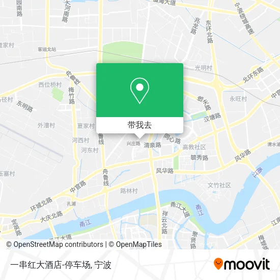 一串红大酒店-停车场地图