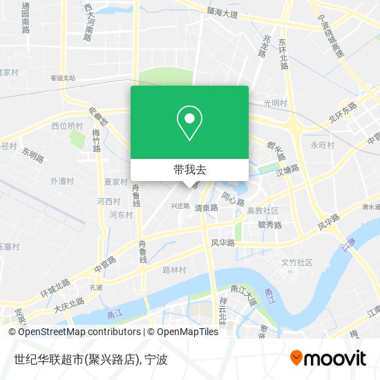 世纪华联超市(聚兴路店)地图