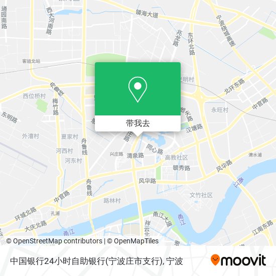 中国银行24小时自助银行(宁波庄市支行)地图