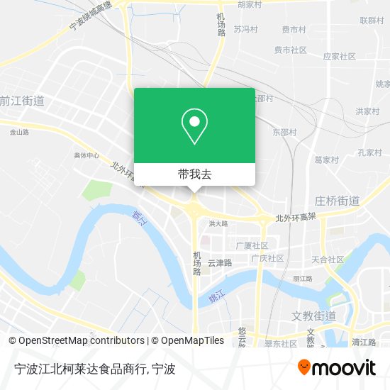 宁波江北柯莱达食品商行地图