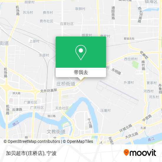 加贝超市(庄桥店)地图