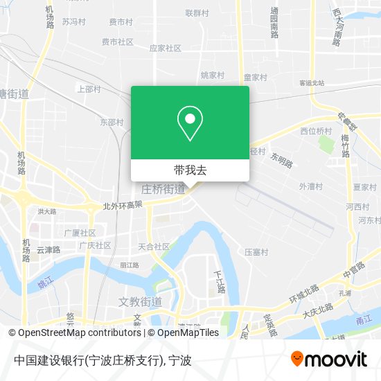 中国建设银行(宁波庄桥支行)地图