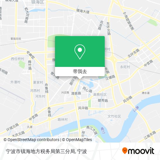 宁波市镇海地方税务局第三分局地图