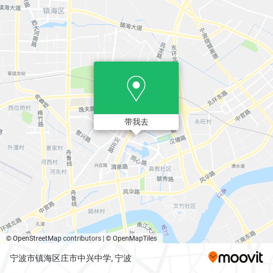 宁波市镇海区庄市中兴中学地图