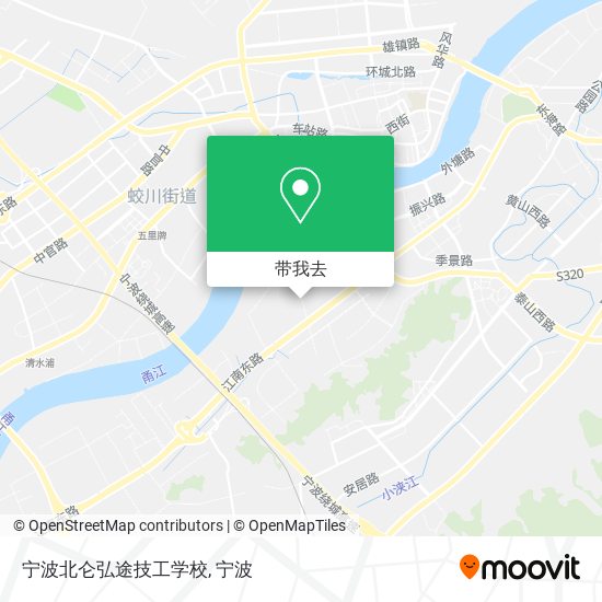 宁波北仑弘途技工学校地图