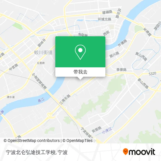 宁波北仑弘途技工学校地图