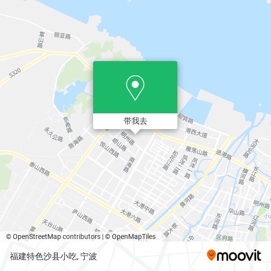 福建特色沙县小吃地图