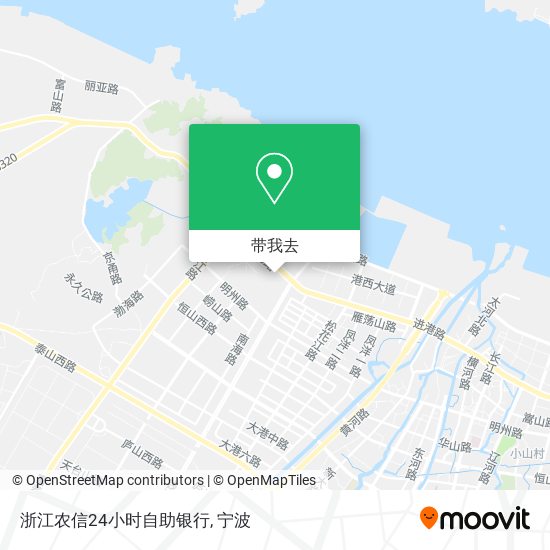 浙江农信24小时自助银行地图