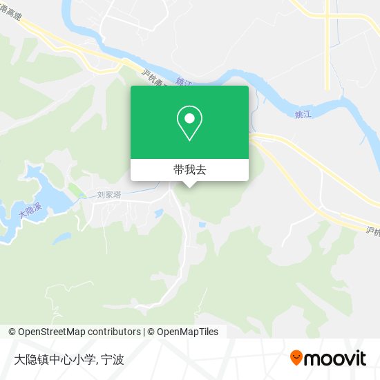 大隐镇中心小学地图