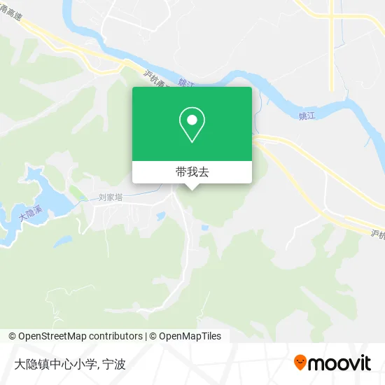 大隐镇中心小学地图