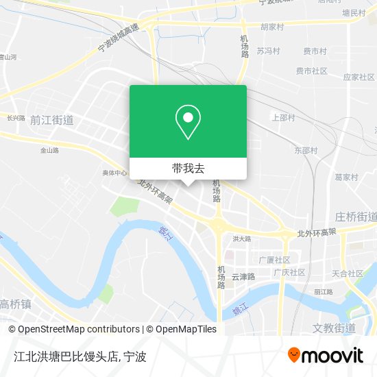 江北洪塘巴比馒头店地图