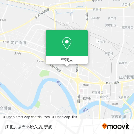 江北洪塘巴比馒头店地图