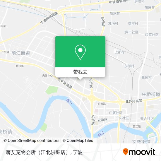 奢艾宠物会所（江北洪塘店）地图