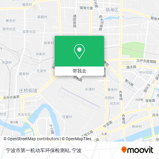 宁波市第一机动车环保检测站地图