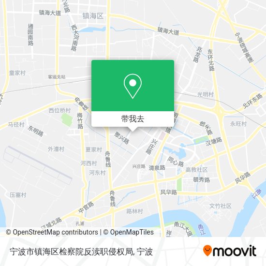 宁波市镇海区检察院反渎职侵权局地图