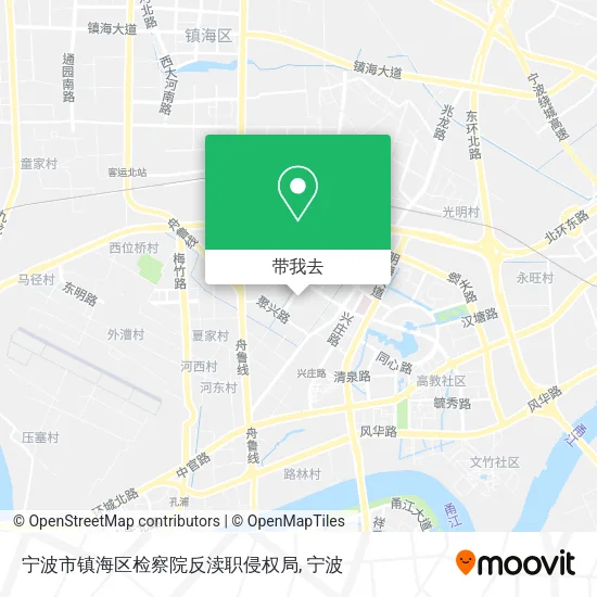 宁波市镇海区检察院反渎职侵权局地图