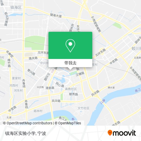 镇海区实验小学地图