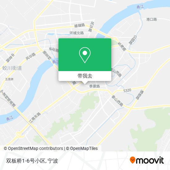 双板桥1-6号小区地图