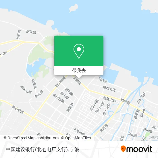 中国建设银行(北仑电厂支行)地图