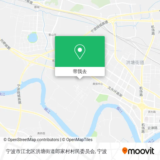 宁波市江北区洪塘街道郎家村村民委员会地图