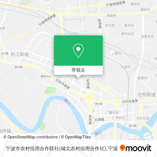 宁波市农村信用合作联社(城北农村信用合作社)地图