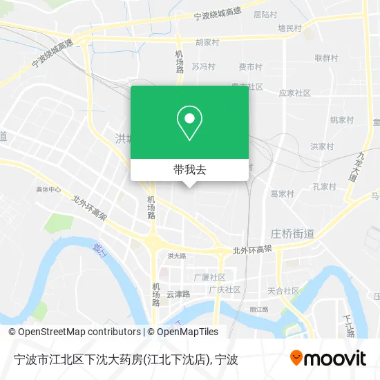 宁波市江北区下沈大药房(江北下沈店)地图