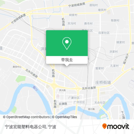 宁波宏能塑料电器公司地图