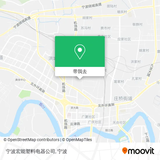 宁波宏能塑料电器公司地图