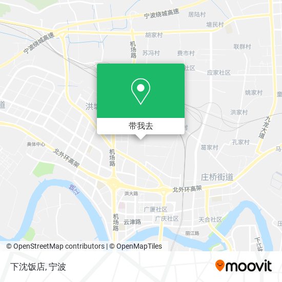 下沈饭店地图