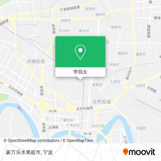 豪万乐水果超市地图