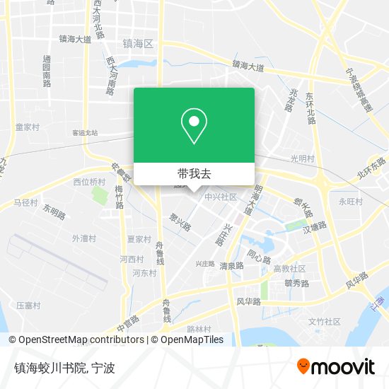 镇海蛟川书院地图