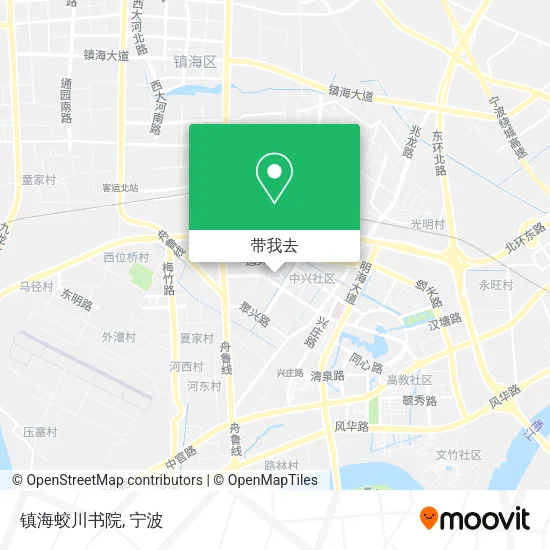 镇海蛟川书院地图