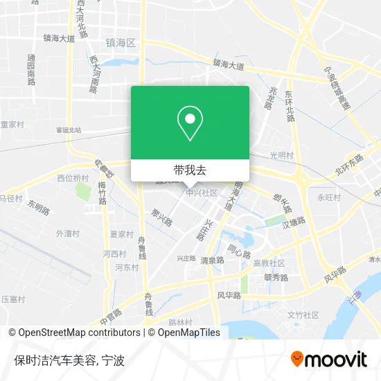 保时洁汽车美容地图