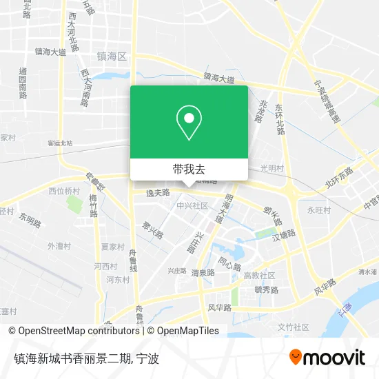 镇海新城书香丽景二期地图