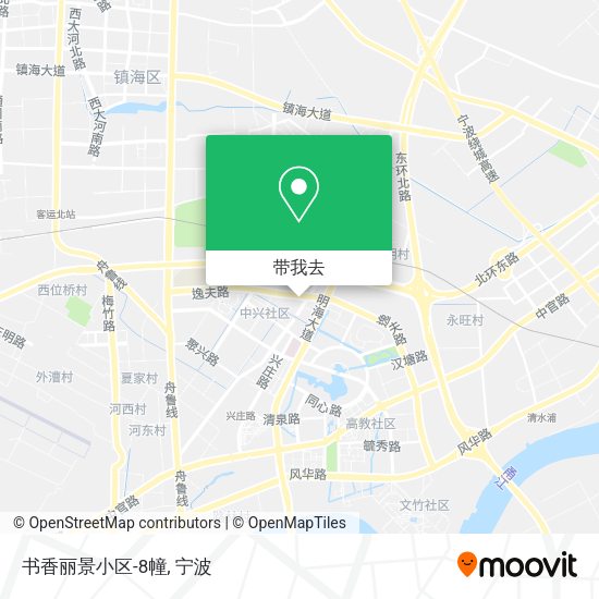 书香丽景小区-8幢地图