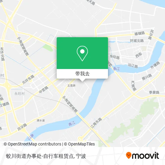 蛟川街道办事处-自行车租赁点地图
