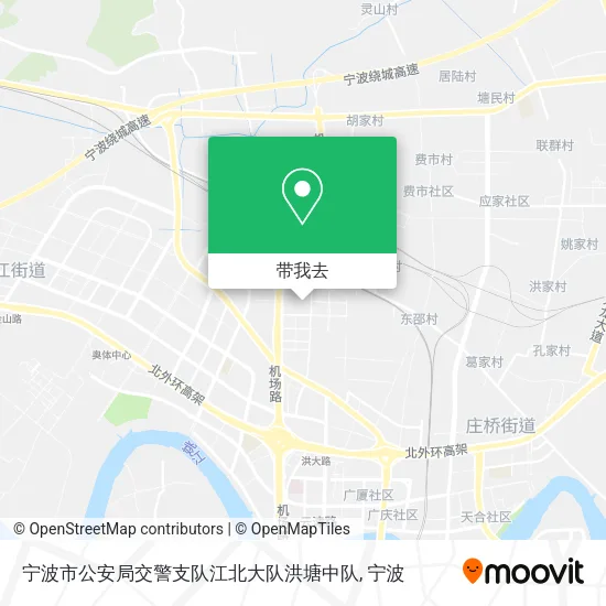 宁波市公安局交警支队江北大队洪塘中队地图