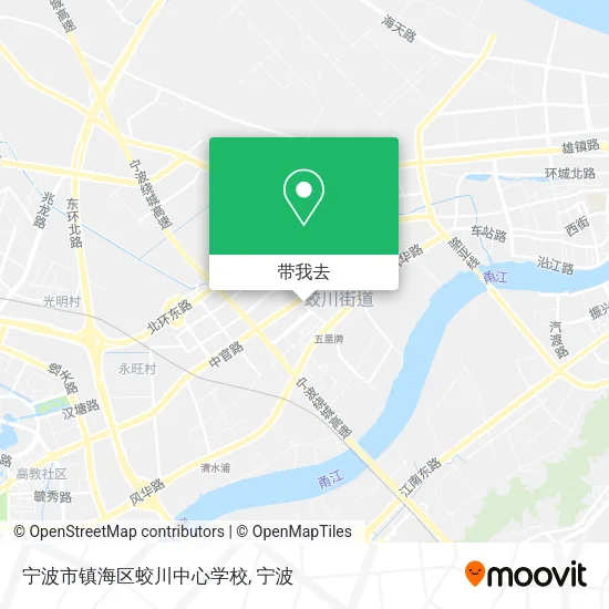 宁波市镇海区蛟川中心学校地图