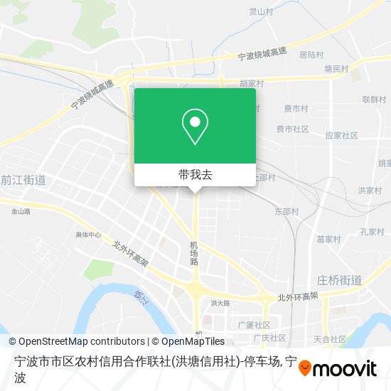 宁波市市区农村信用合作联社(洪塘信用社)-停车场地图
