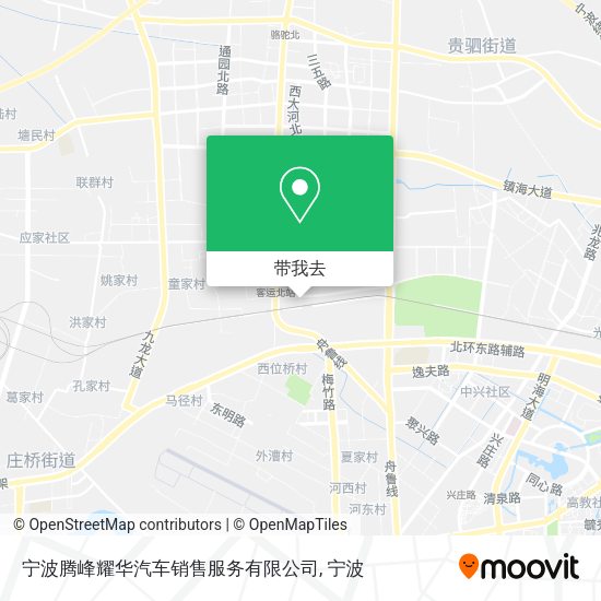 宁波腾峰耀华汽车销售服务有限公司地图