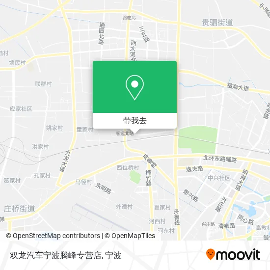 双龙汽车宁波腾峰专营店地图