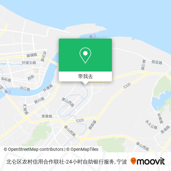 北仑区农村信用合作联社-24小时自助银行服务地图