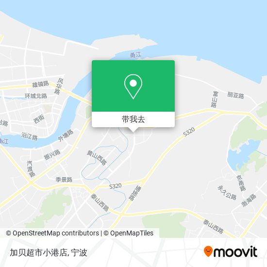 加贝超市小港店地图