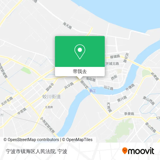 宁波市镇海区人民法院地图